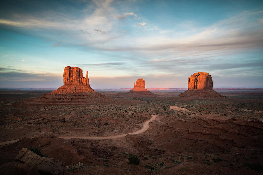 Sunset At Monument Valley Photograph