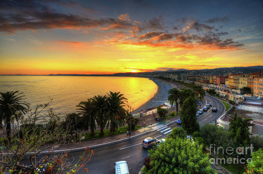 Sunset At Nice Photograph by Yhun Suarez