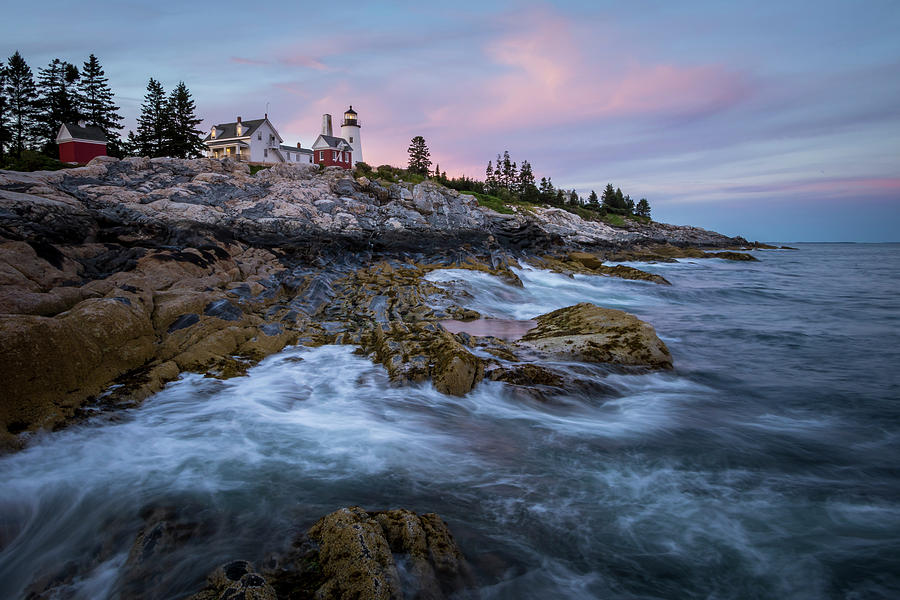 Sunset at Pemaquid Photograph by Colin Chase