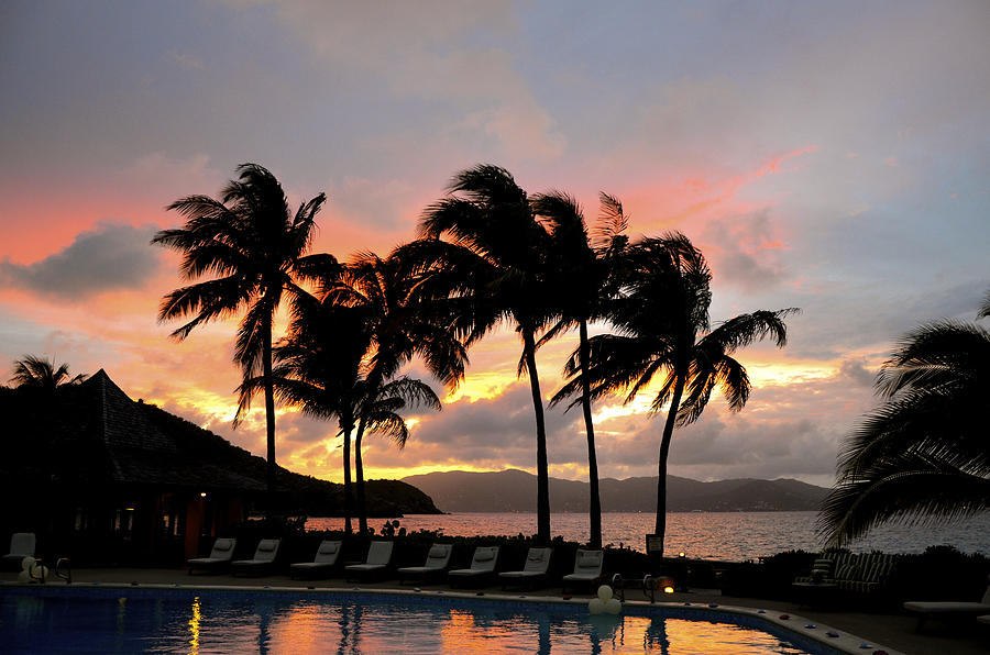 Sunset at Peter Island, BVI Photograph by Karl Riley Fine Art America