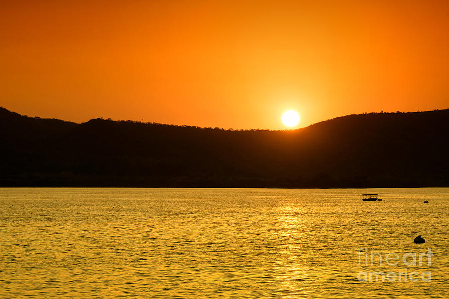 Sunset at Pichola Lake by Yew Kwang Sunset at Pichola Lake by Yew Kwang