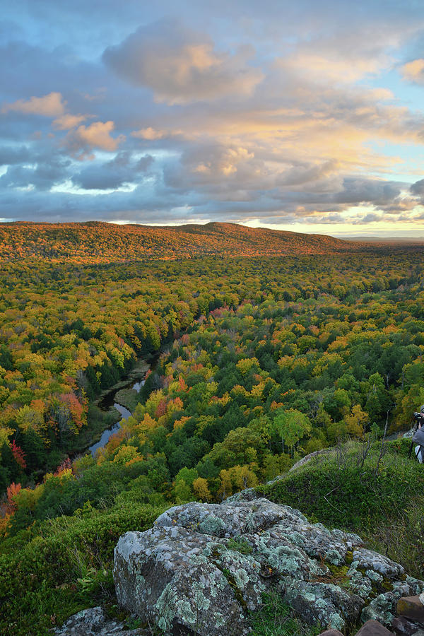 Sunset at Porcupine Mountains II Photograph by Ray Mathis
