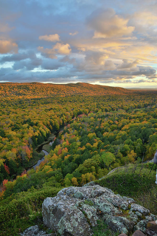 Sunset at Porcupine Mountains Photograph by Ray Mathis