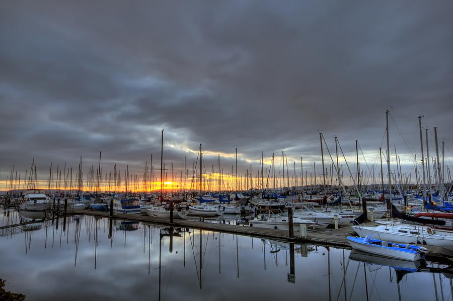 Sunset at Port Gardner Photograph by Brad Granger