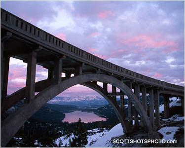Truckee Photograph - Sunset At Rainbow Bridge by Scott Thompson Truckee Photograph - Sunset At Rainbow Bridge by Scott Thompson
