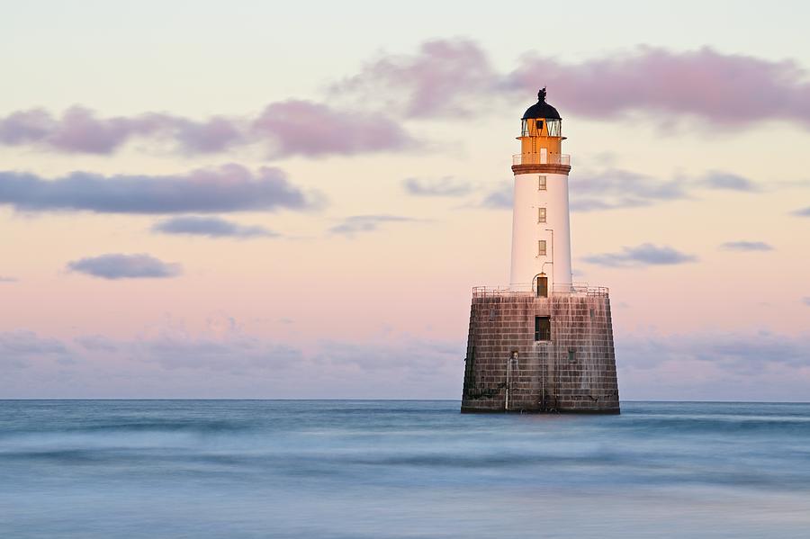 Sunset at Rattray Head Lighthouse Photograph by Stephen Taylor