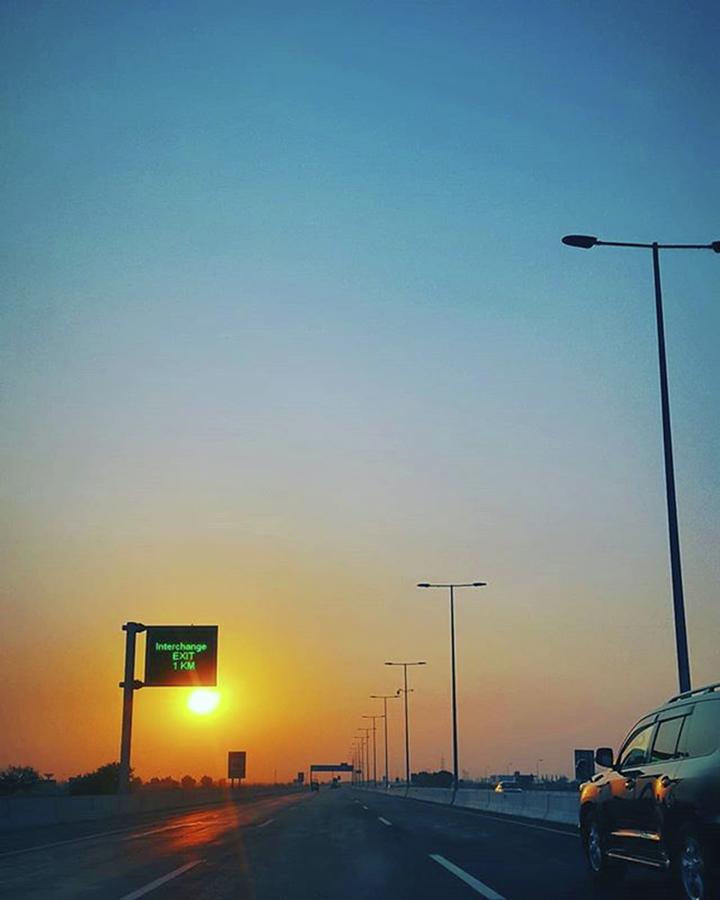 Nature Photograph - Sunset At Ring Road by Umair Tahir