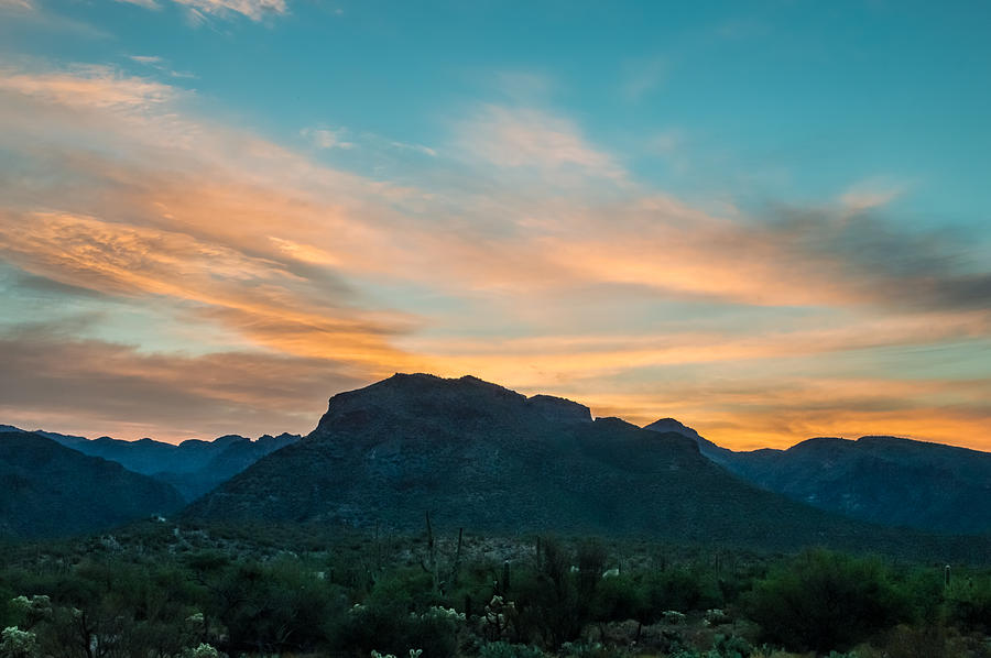 Sunset at Sabino Canyon Photograph by Ray Sheley Fine Art America