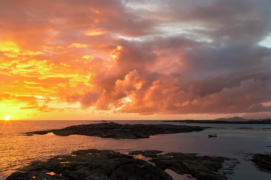 Sunset Photograph - Sunset at Sanna Bay by Derek Beattie