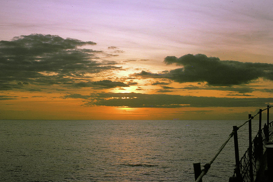 Sunset at Sea Photograph by Jerry Griffin