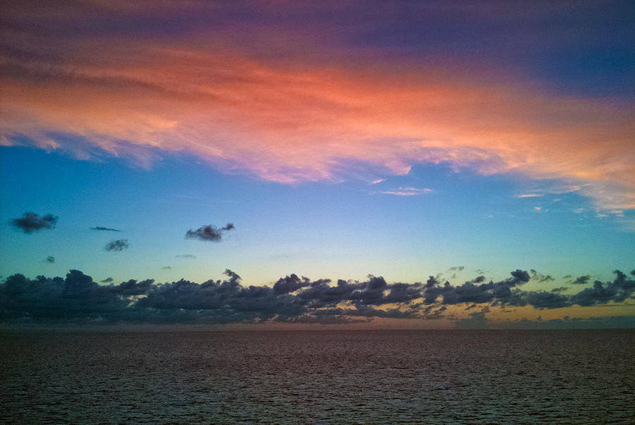 Sunset at Sea Photograph by Matthew Bamberg