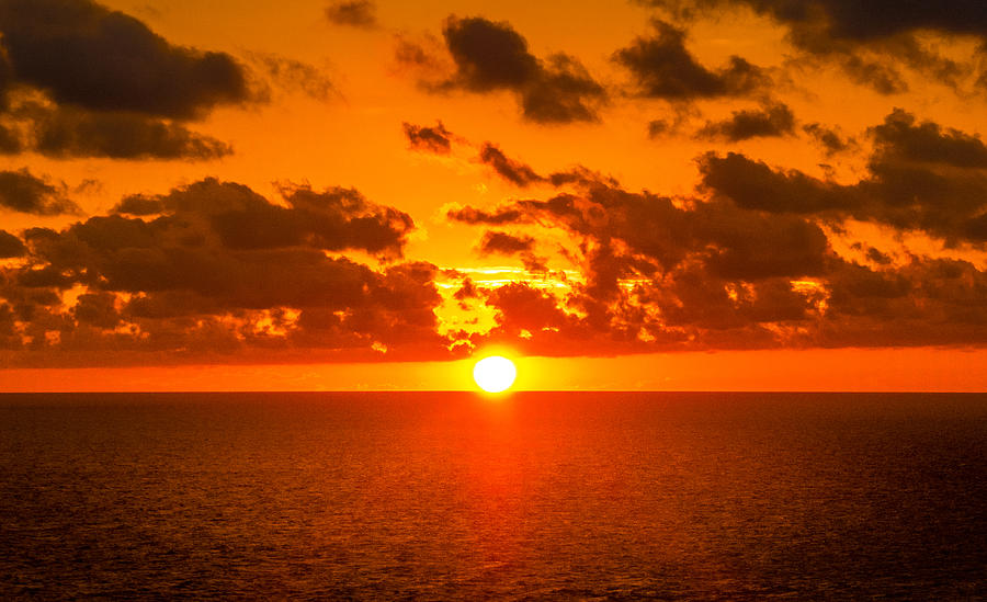 Sunset at Sea of Cortez Photograph by Barbara Zahno