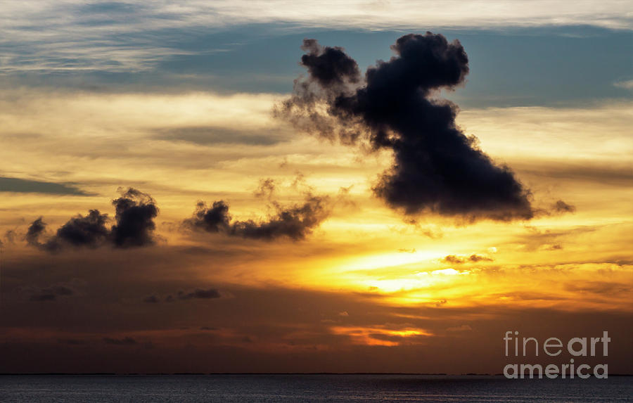 Sunset at sea Photograph by Robert Bolla
