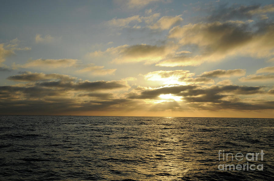 Sunset at Sea Photograph by Timothy OLeary