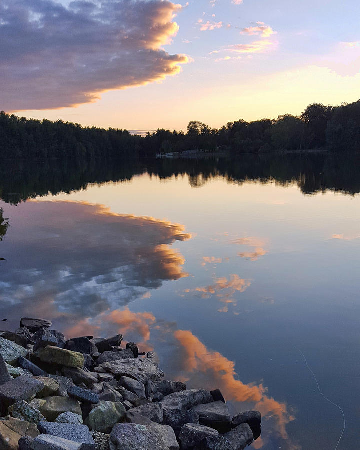 Sunset at Sweet Arrow Lake Photograph by Hugh Smith