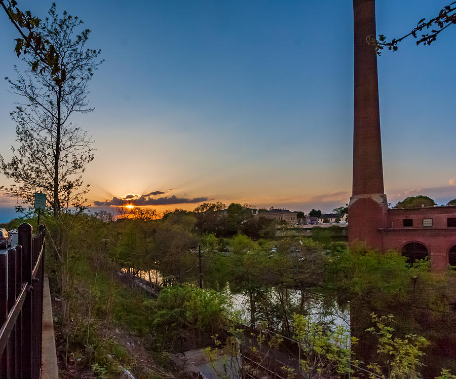 Sunset at The Baker Chocolate Factory Photograph by Brian MacLean