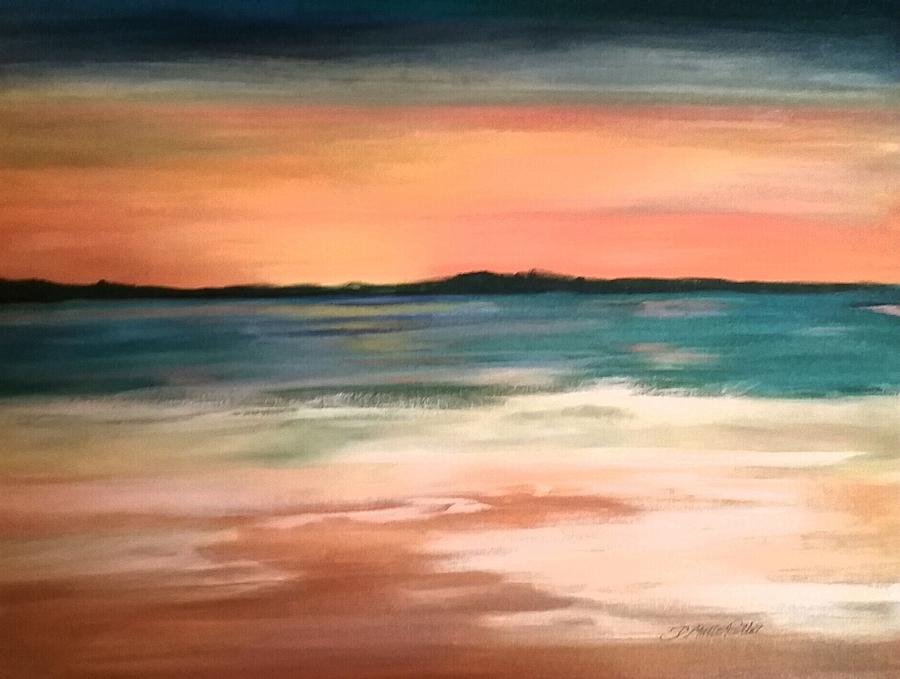 Sunset at the Beach Painting by Dolores Pettit - Fine Art America