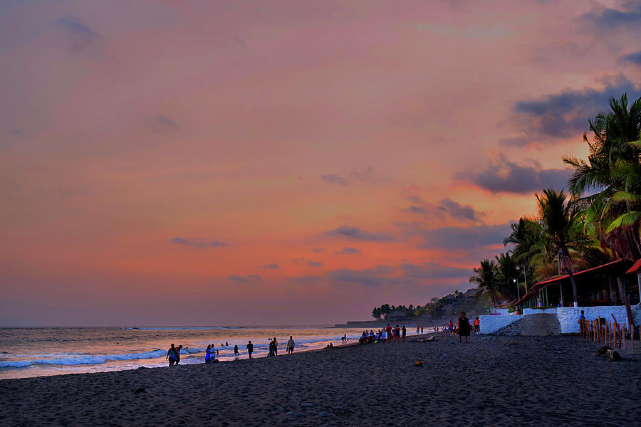 Beach Photograph - Sunset at The Beach - El Salvador by Totto Ponce