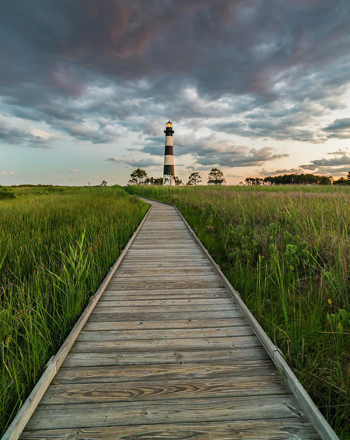 Sunset at the Boardwalk Photograph by Michael Little | Fine Art America