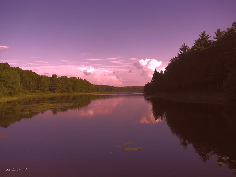 Sunset At The Lake Photograph by Debra     Vatalaro