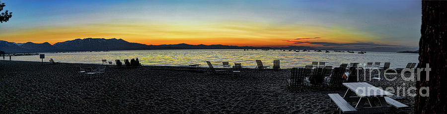Sunset at the Lake Photograph by Joe Lach