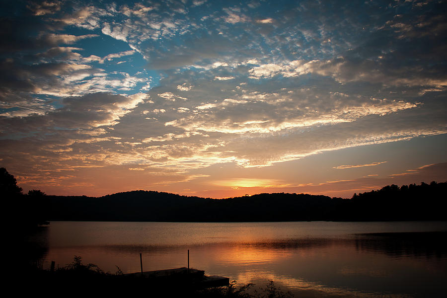 Sunset at the Lake Photograph by Rose McClure