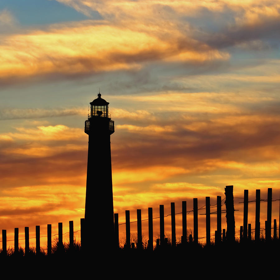 Sunset at the Lighthouse Photograph by Nick Zelinsky Jr