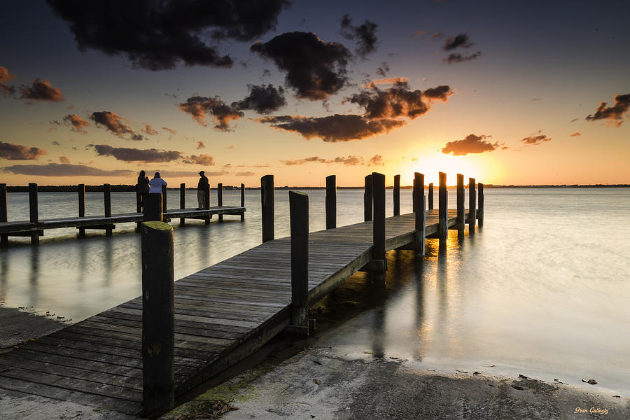 Sunset at the Pier Photograph by Fran Gallogly