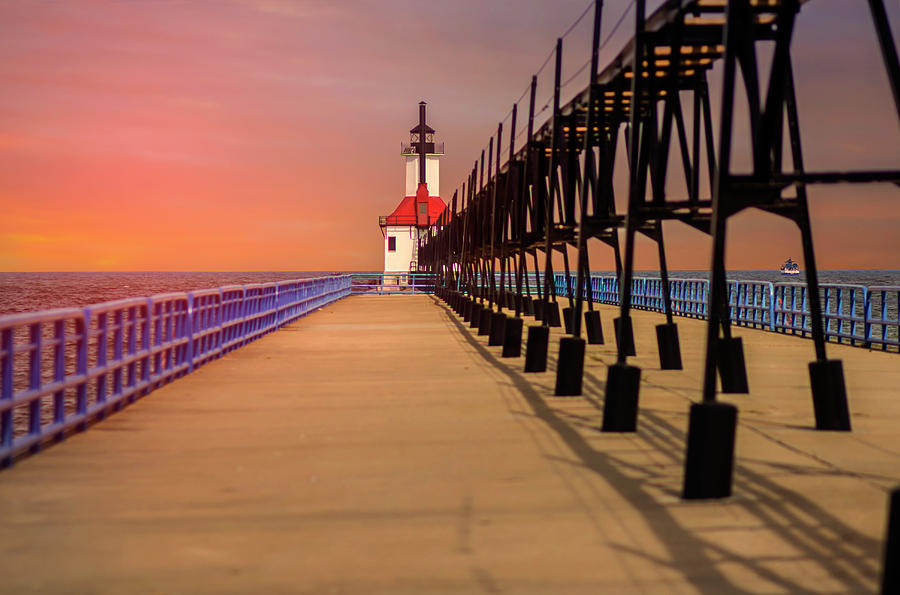 Sunset At The Pier Photograph by Tammy Chesney
