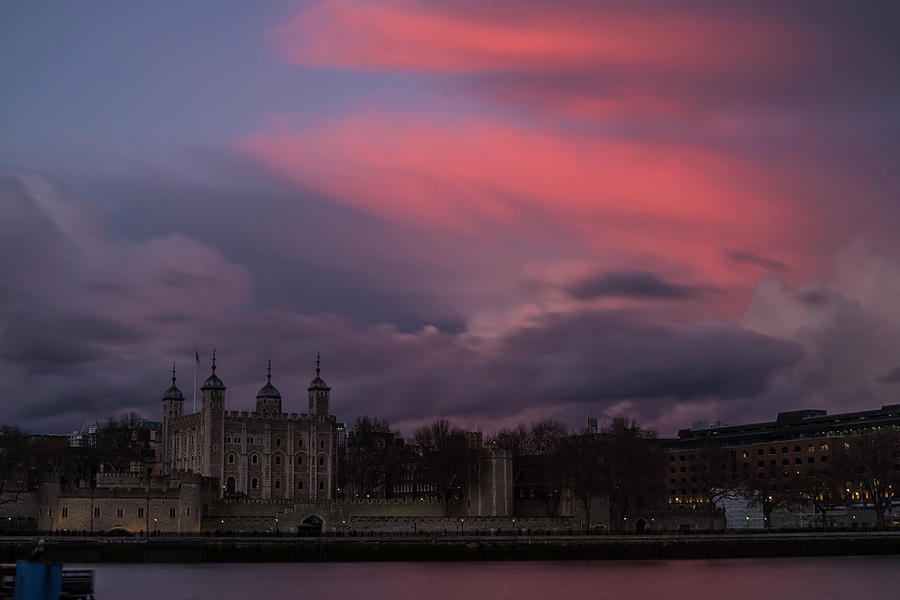 Sunset at the White Tower Photograph by Alex Lapidus