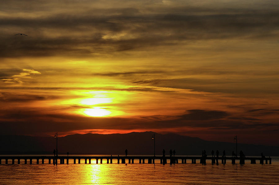 Sunset at Thessaloniki Photograph by Tim Beach