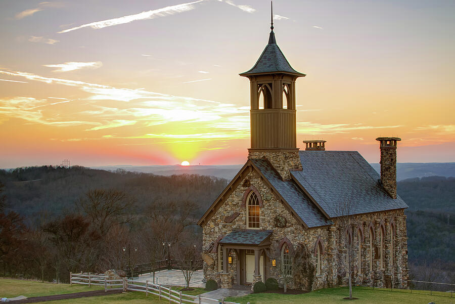 Sunset at Top of the Rock - Branson Missouri Photograph by Gregory Ballos