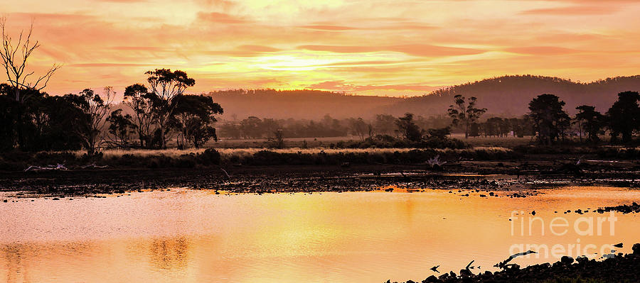 Sunset at Triabunna Tasmania Photograph by Lexa Harpell