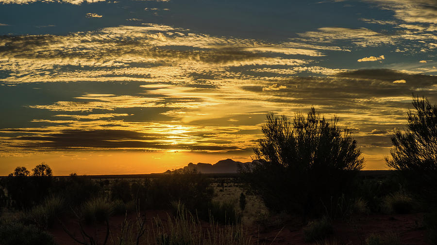 Sunset at Uluru Photograph by Walt Sterneman