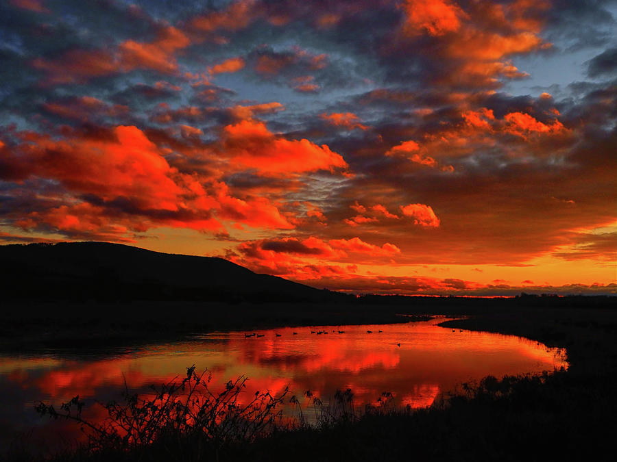 Sunset at Wallkill River National Wildlife Refuge Photograph by Raymond Salani III