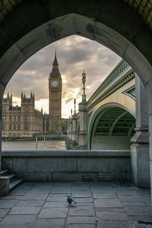 Sunset at Westminster Photograph by James Udall
