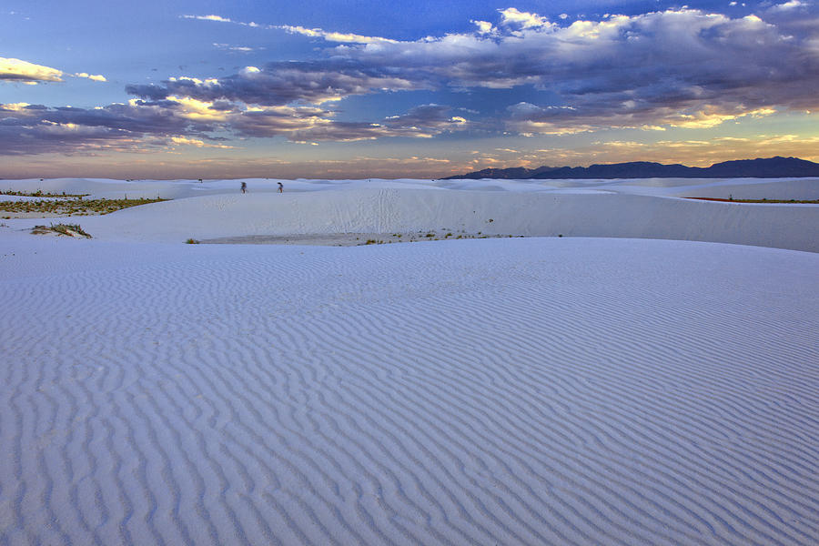 Sunset at White Sands Photograph by Diana Powell