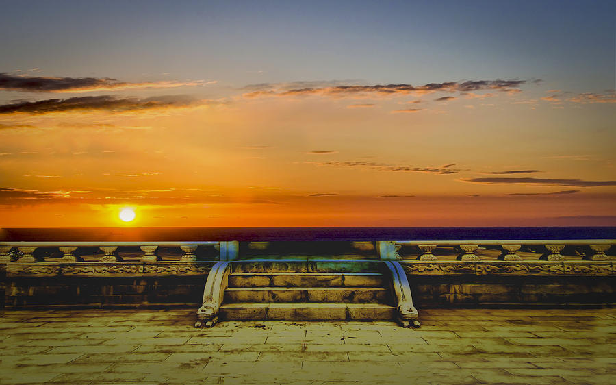 Sunset Balcony Photograph by Joseph Hollingsworth
