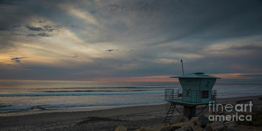 Sunset beach in La Jolla Photograph by Agnes Caruso