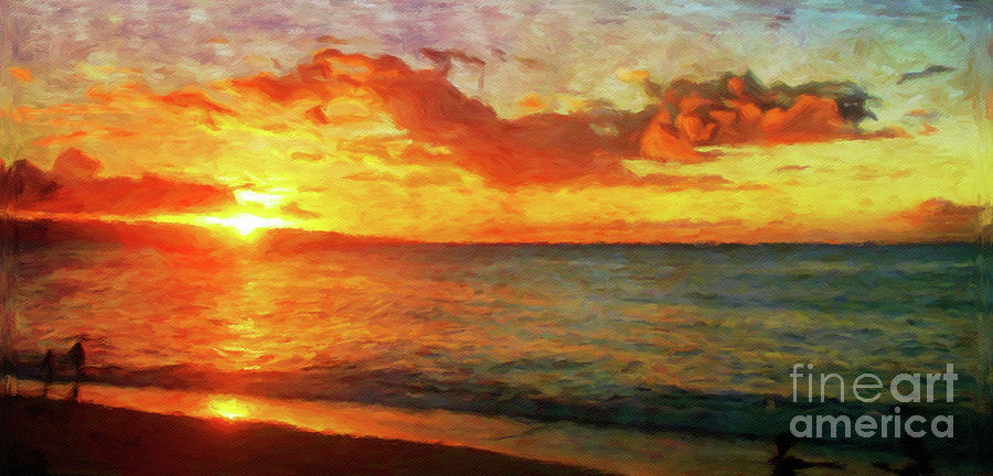 Sunset Beach Photograph by Jerome Stumphauzer