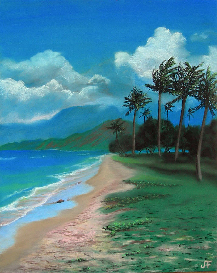 Sunset Beach Pastel by Judi Forney - Fine Art America