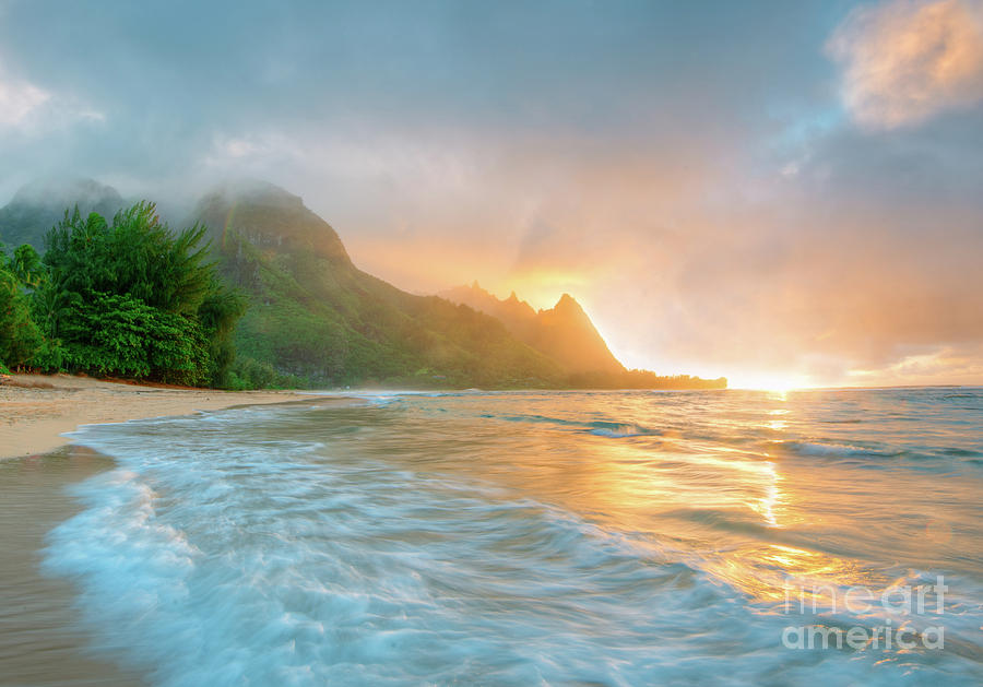Sunset Beach Kauai Photograph by Mike Swiet - Fine Art America