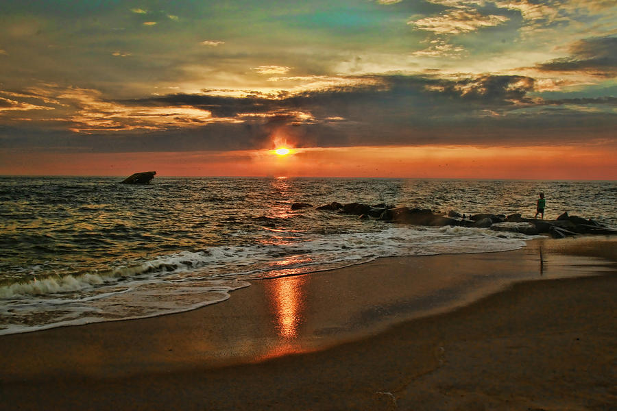 Sunset Photograph - Sunset Beach 4 by Allen Beatty