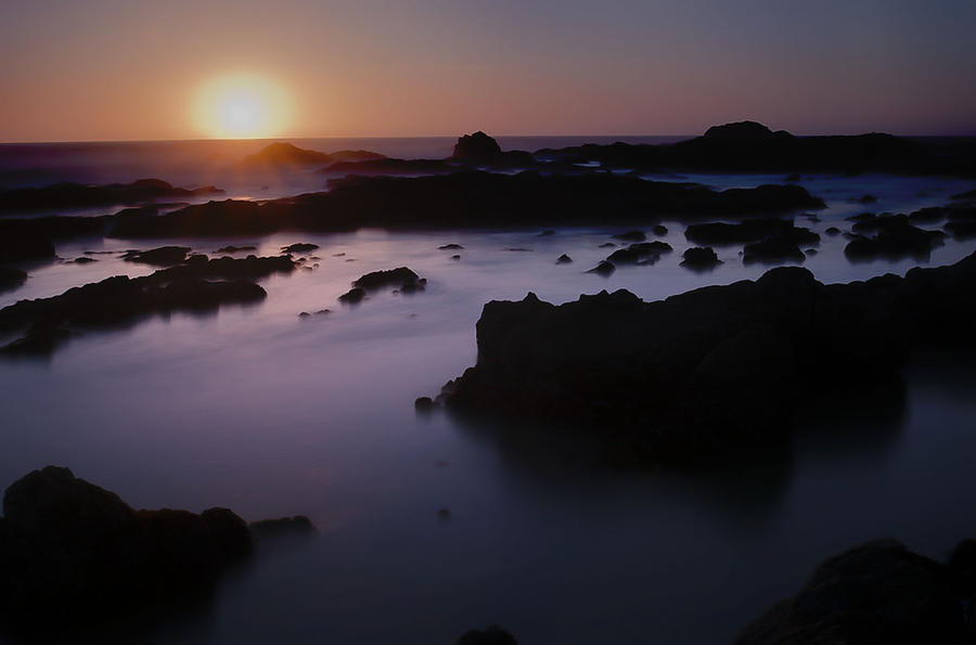 Sunset Bean Hollow State Beach California Photograph by Lawrence Knutsson