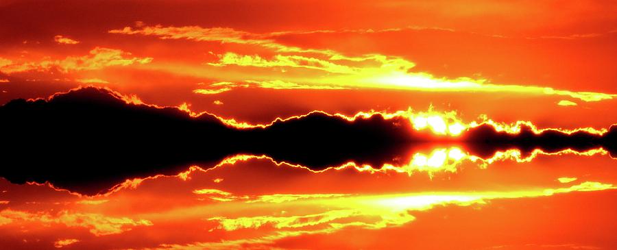 Sunset Behind The Clouds Four  Digital Art by Lyle Crump