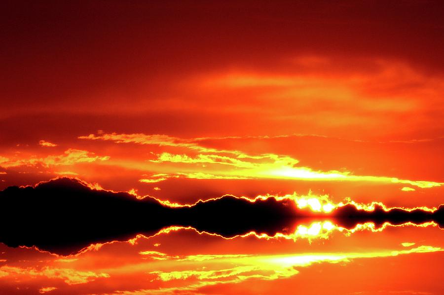Sunset Behind The Clouds Three  Digital Art by Lyle Crump