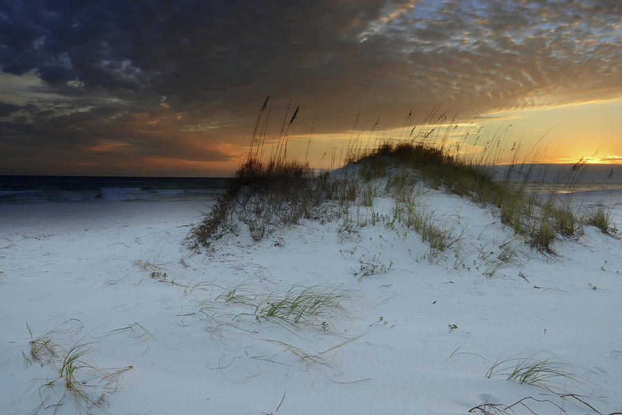 Sunset Behind the Sand Dune Photograph by Renee Hardison