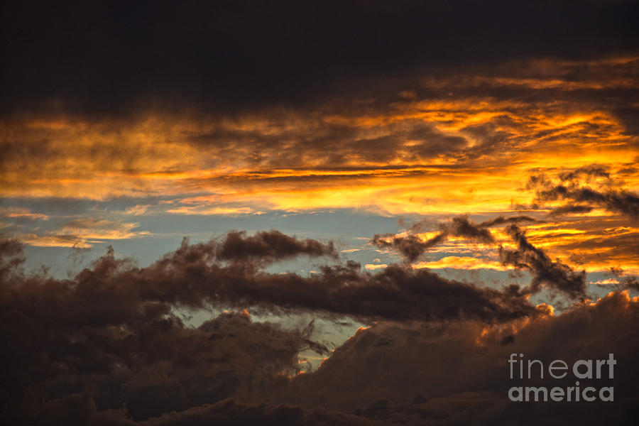 Sunset behind the storm Photograph by Christine Dekkers