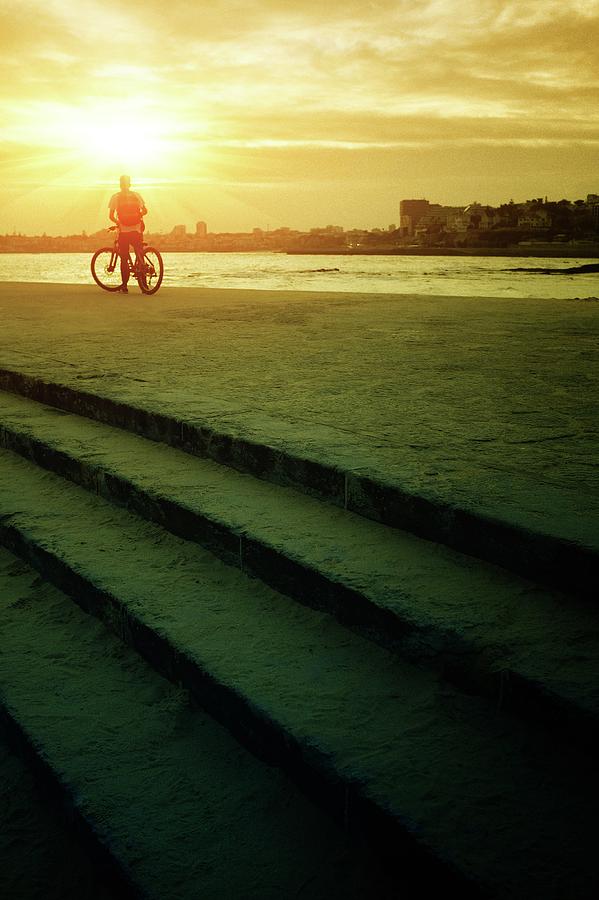 Sunset Bicycle Ride Photograph by Carlos Caetano