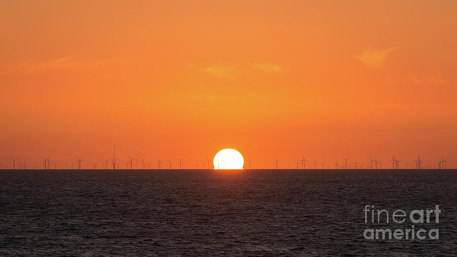 Sunset Photograph - Sunset Blackpool by Stephen Cheatley